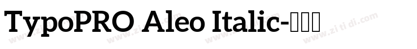 TypoPRO Aleo Italic字体转换
